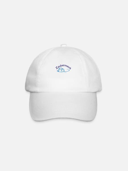Zaubermaus - Baseballkappe - Weiß/Weiß