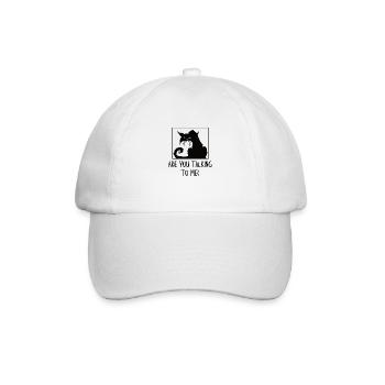 Angry cat - Baseballkappe - Weiß/Weiß - Vorne