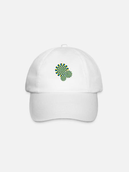 Optische Täuschung - Baseballkappe - Weiß/Weiß