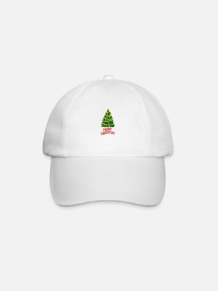 merry-christmas - Baseballkappe - Weiß/Weiß