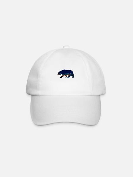 Bär - Baseballkappe - Weiß/Weiß