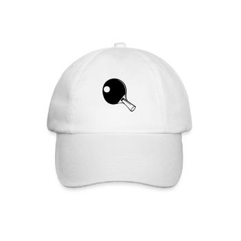 Tischtennis Schläger - Baseballkappe - Weiß/Weiß - Vorne