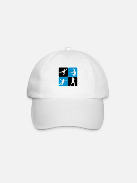 Handball Player - Baseballkappe - Weiß/Weiß