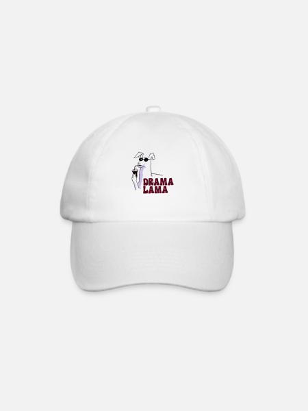 Drama Lama - Baseballkappe - Weiß/Weiß