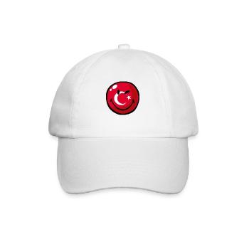 Smiley Flag Turkey - Baseballkappe - Weiß/Weiß - Vorne
