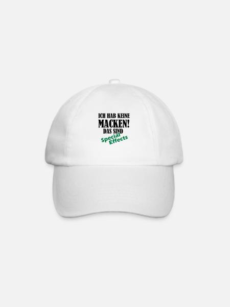 keine_macken_02 - Baseballkappe - Weiß/Weiß