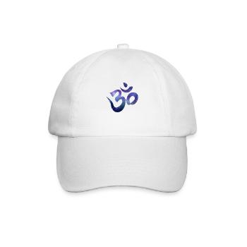 Om Zeichen - Baseballkappe - Weiß/Weiß - Vorne
