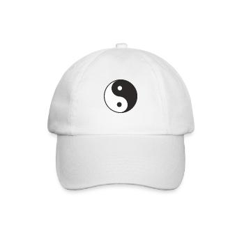 Yin und Yang - Baseballkappe - Weiß/Weiß - Vorne