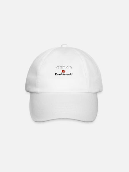 Freude herrscht - Baseballkappe - Weiß/Weiß