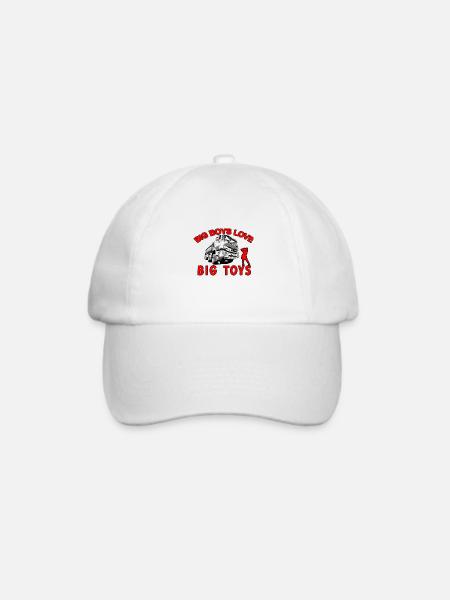 Lastwagen - Baseballkappe - Weiß/Weiß