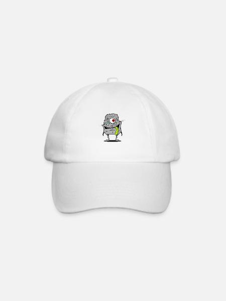 freaky troll - Baseballkappe - Weiß/Weiß