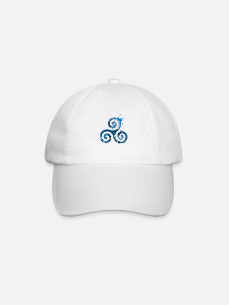 Celtic Triskelion - Baseballkappe - Weiß/Weiß
