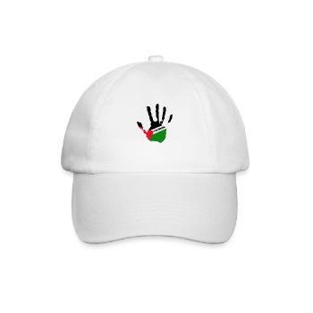 free palestine - Baseballkappe - Weiß/Weiß - Vorne