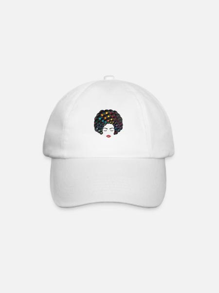 Vinyl Queen - Baseballkappe - Weiß/Weiß