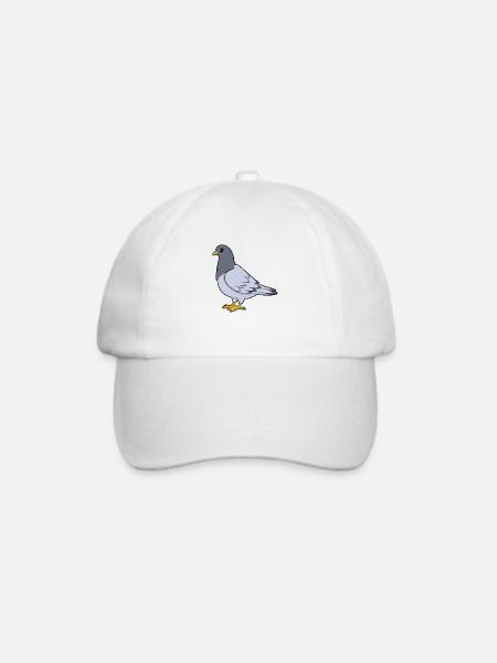 Taube - Baseballkappe - Weiß/Weiß