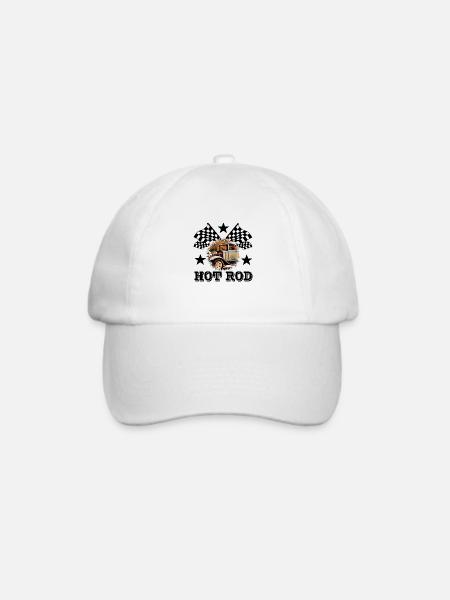 Hot Rod - Baseballkappe - Weiß/Weiß