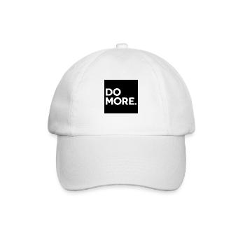 DO MORE. Tu nicht mehr! - Baseballkappe - Weiß/Weiß - Vorne