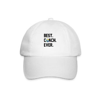 BESTER TRAINER VOLLEYBALL - Baseballkappe - Weiß/Weiß - Vorne