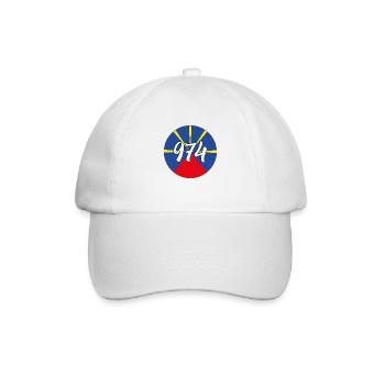 La Réunion - 974 - Baseballkappe - Weiß/Weiß - Vorne