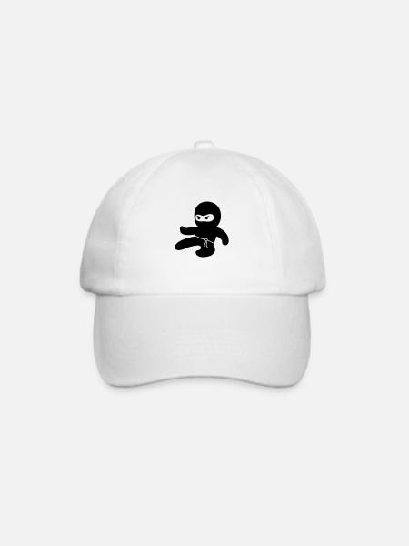 Ninja - Baseballkappe - Weiß/Weiß