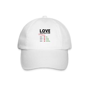 Love Instructor erste Lektion kostenlos - Baseballkappe - Weiß/Weiß - Vorne