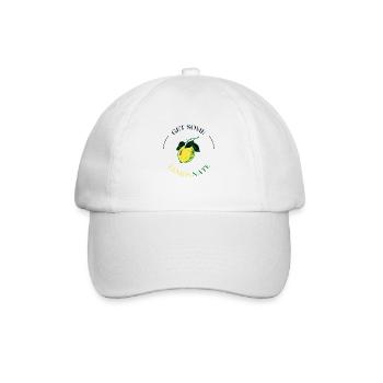 Lemonnate Unisex - Baseballkappe - Weiß/Weiß - Vorne