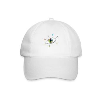 IKONE ZUM WAHNSINN - Baseballkappe - Weiß/Weiß - Vorne