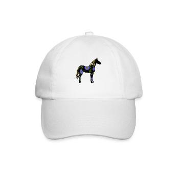 Pferd - Baseballkappe - Weiß/Weiß - Vorne