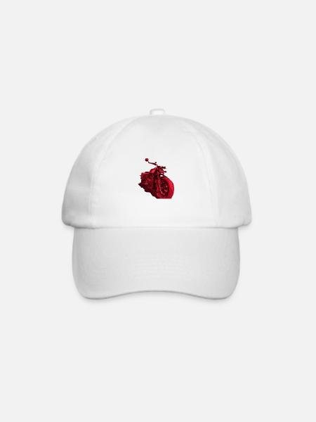 Chopper rot - Baseballkappe - Weiß/Weiß