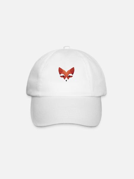 Roter Fuchs - Baseballkappe - Weiß/Weiß
