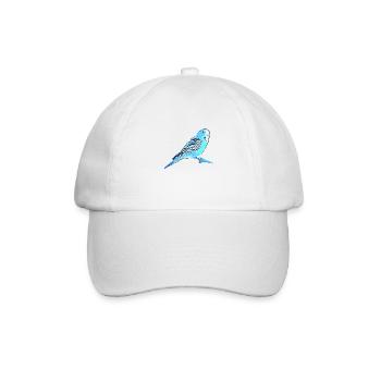 Wellensittich - Baseballkappe - Weiß/Weiß - Vorne