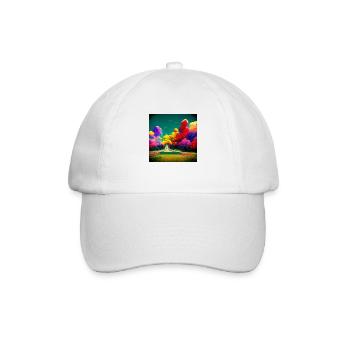 Türme Im Regenbogen - Baseballkappe - Weiß/Weiß - Vorne