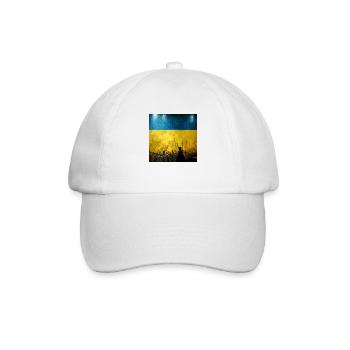 Sieg Der Ukraine - Baseballkappe - Weiß/Weiß - Vorne
