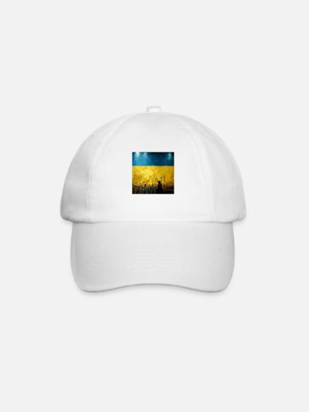 Sieg Der Ukraine - Baseballkappe - Weiß/Weiß
