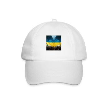 Sieg Der Ukraine - Baseballkappe - Weiß/Weiß - Vorne