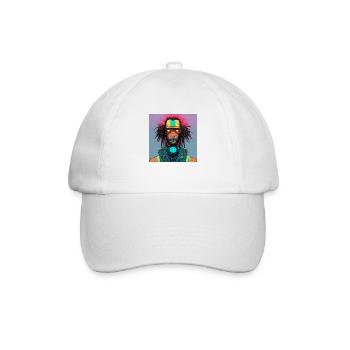 Cyborg Rasta - Baseballkappe - Weiß/Weiß - Vorne