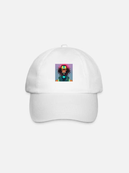 Cyborg Rasta - Baseballkappe - Weiß/Weiß