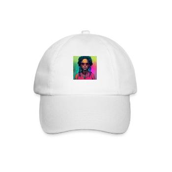 Cyborg Rasta - Baseballkappe - Weiß/Weiß - Vorne