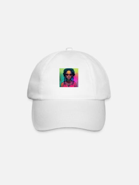 Cyborg Rasta - Baseballkappe - Weiß/Weiß