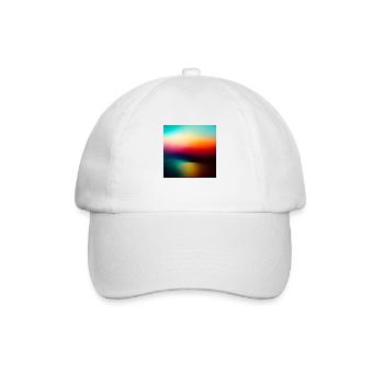Verschwommene Farben - Baseballkappe - Weiß/Weiß - Vorne