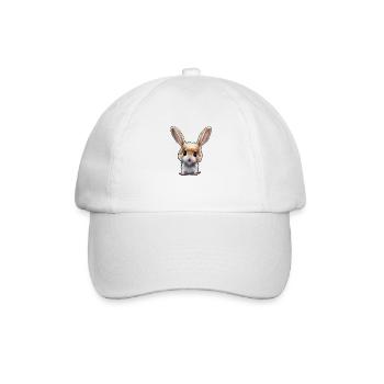 süßer Hase - Baseballkappe - Weiß/Weiß - Vorne