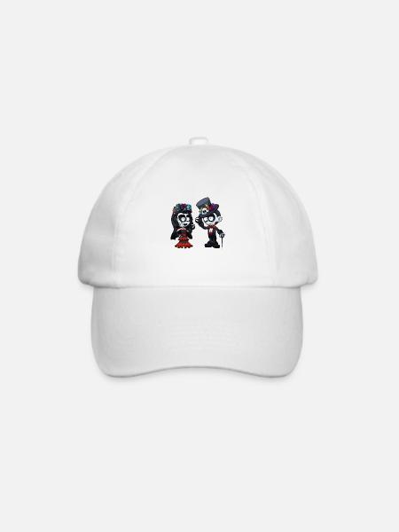 Tag der toten Sugar Skull Kids - Baseballkappe - Weiß/Weiß