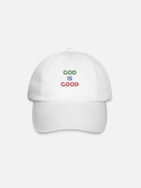 Gott ist gut. Gott ist gut - Baseballkappe - Weiß/Weiß