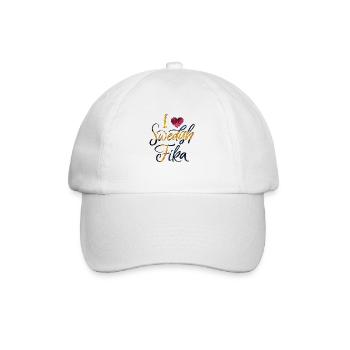 Schweden Schweden Viking Norden Skandinavien fika - Baseballkappe - Weiß/Weiß - Vorne