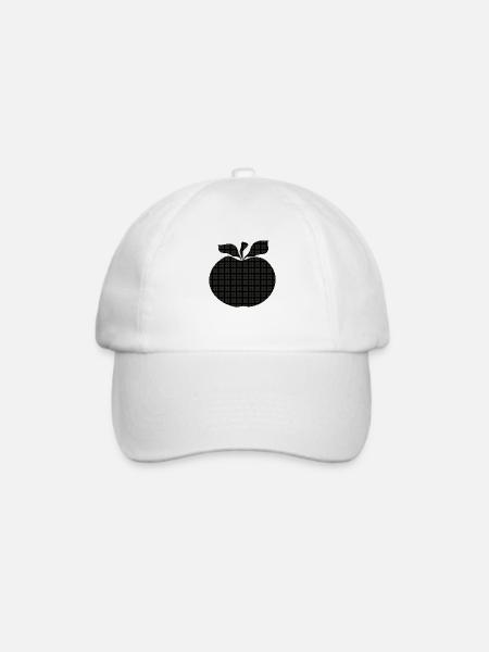 Apfel - Baseballkappe - Weiß/Weiß