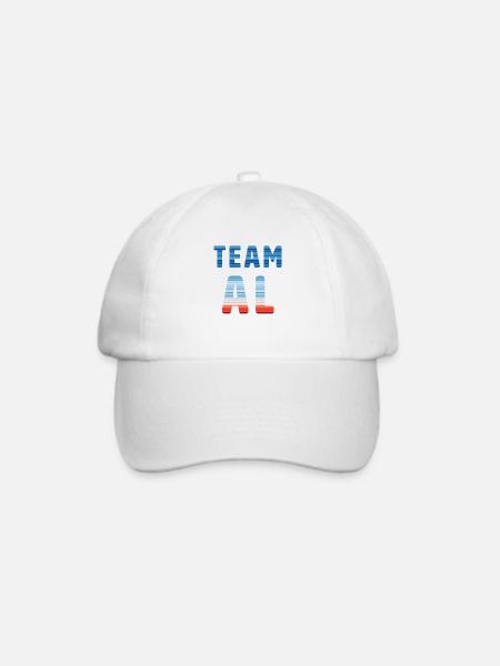 Team Al | Warming Stripes - Baseballkappe - Weiß/Weiß