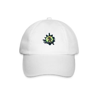 Nuklearer Zombie - Baseballkappe - Weiß/Weiß - Vorne
