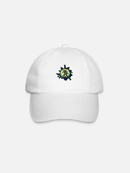 Nuklearer Zombie - Baseballkappe - Weiß/Weiß