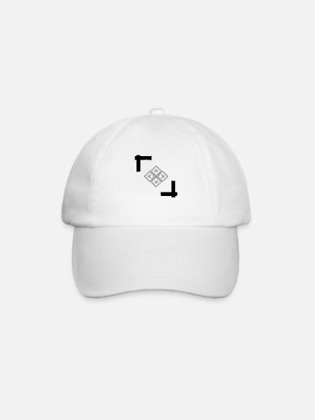 Modern und Schlicht - Baseballkappe - Weiß/Weiß
