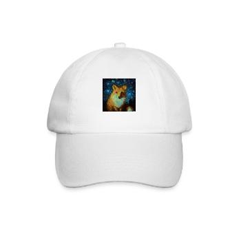Starry Foxy - Baseballkappe - Weiß/Weiß - Vorne